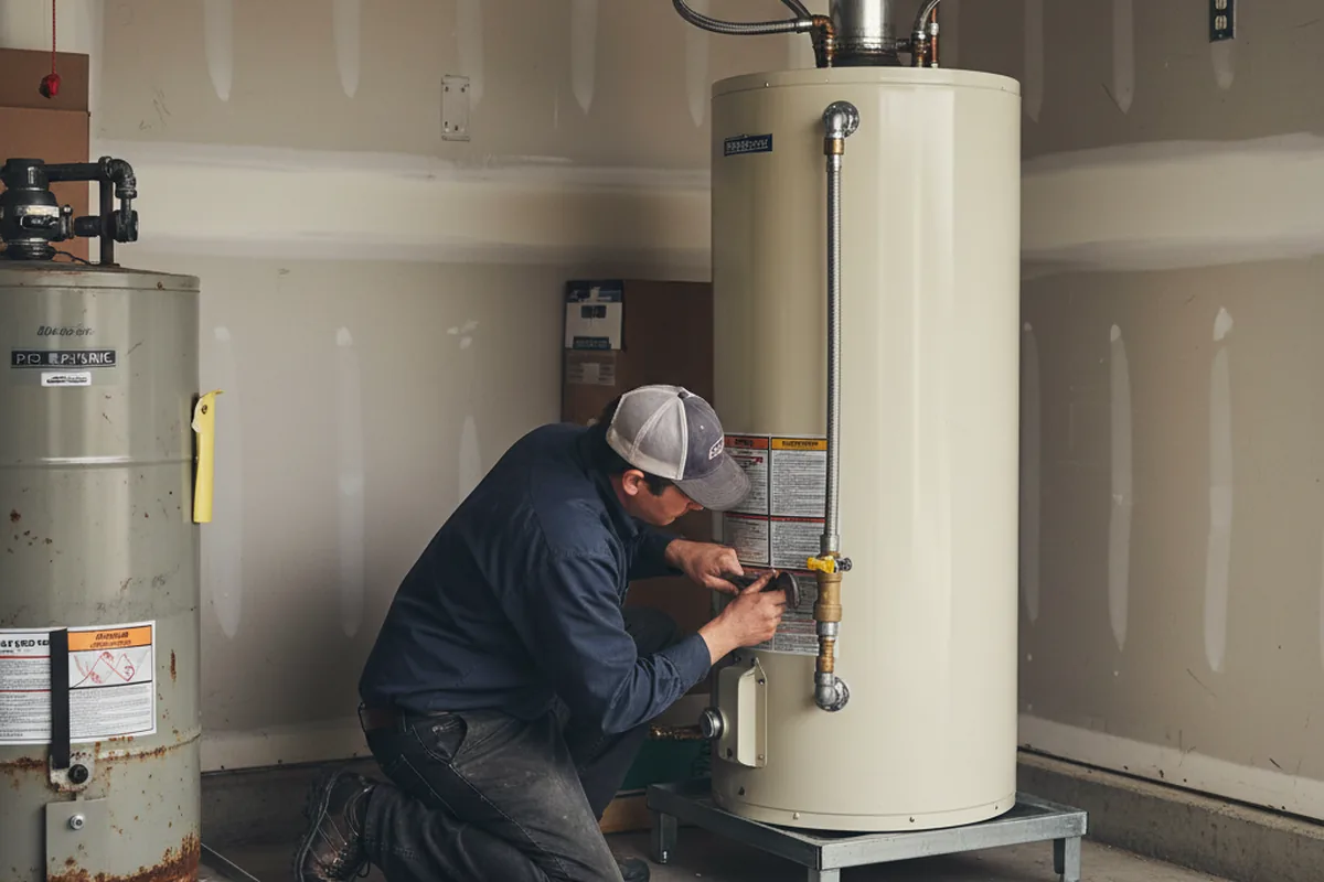 Water heater and shutoff valve replacement in Paia
